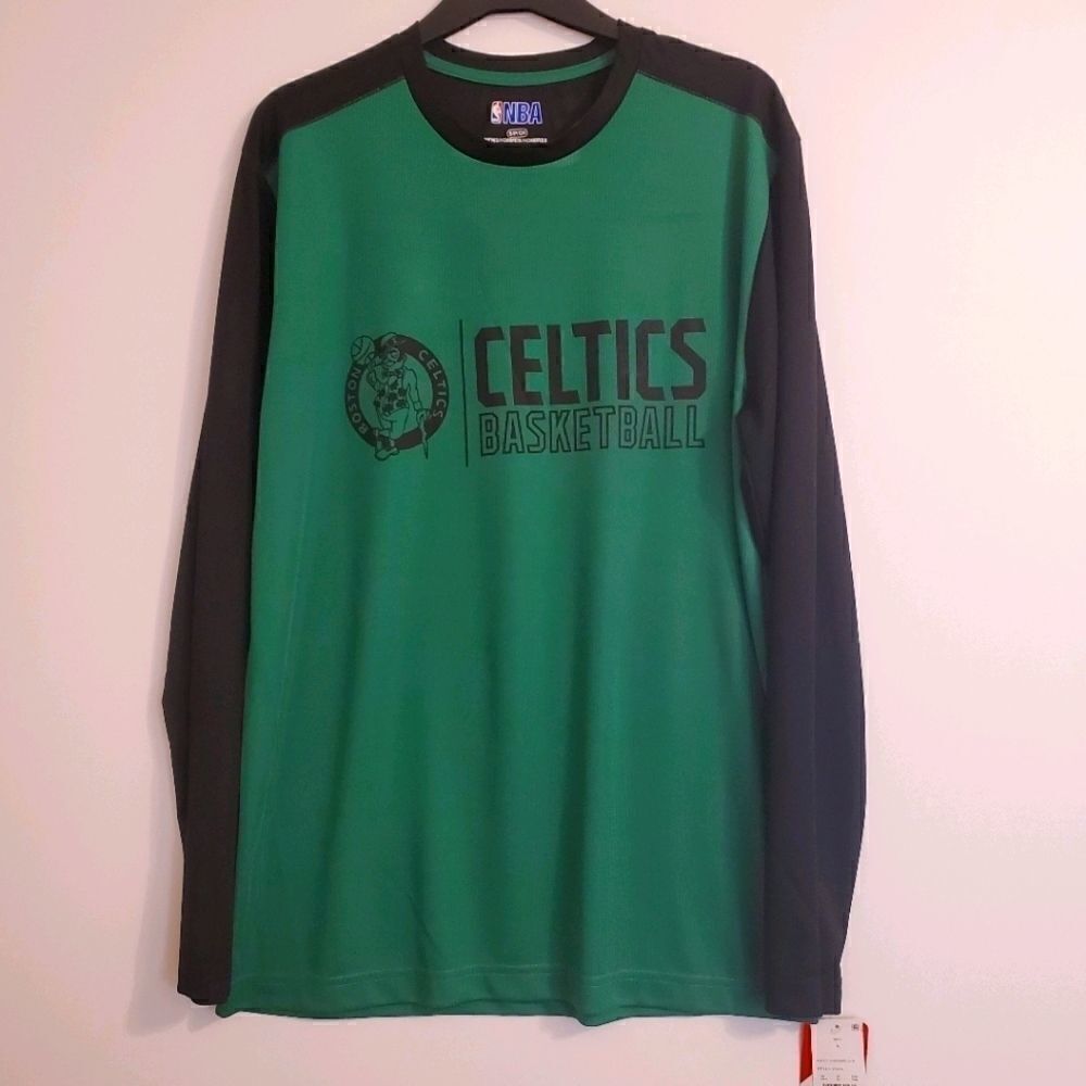NBA Men's Boston Celtics basketball long sleeves T